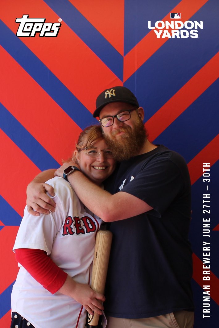 @mlblondonseries We met at Fenway Park. We got engaged at the @mlblondonseries in 2019. Opposites attract I guess. #baseballbestiehour