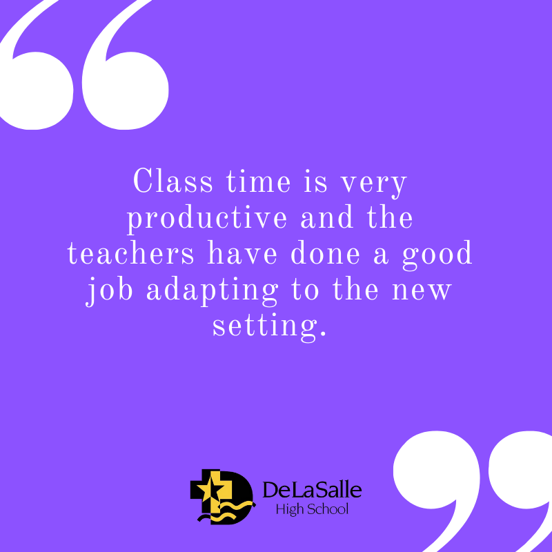 Islanders have good things to say about #DLSOnlineSchool. Students are grateful for everything teachers and DeLaSalle have done to continue their education.