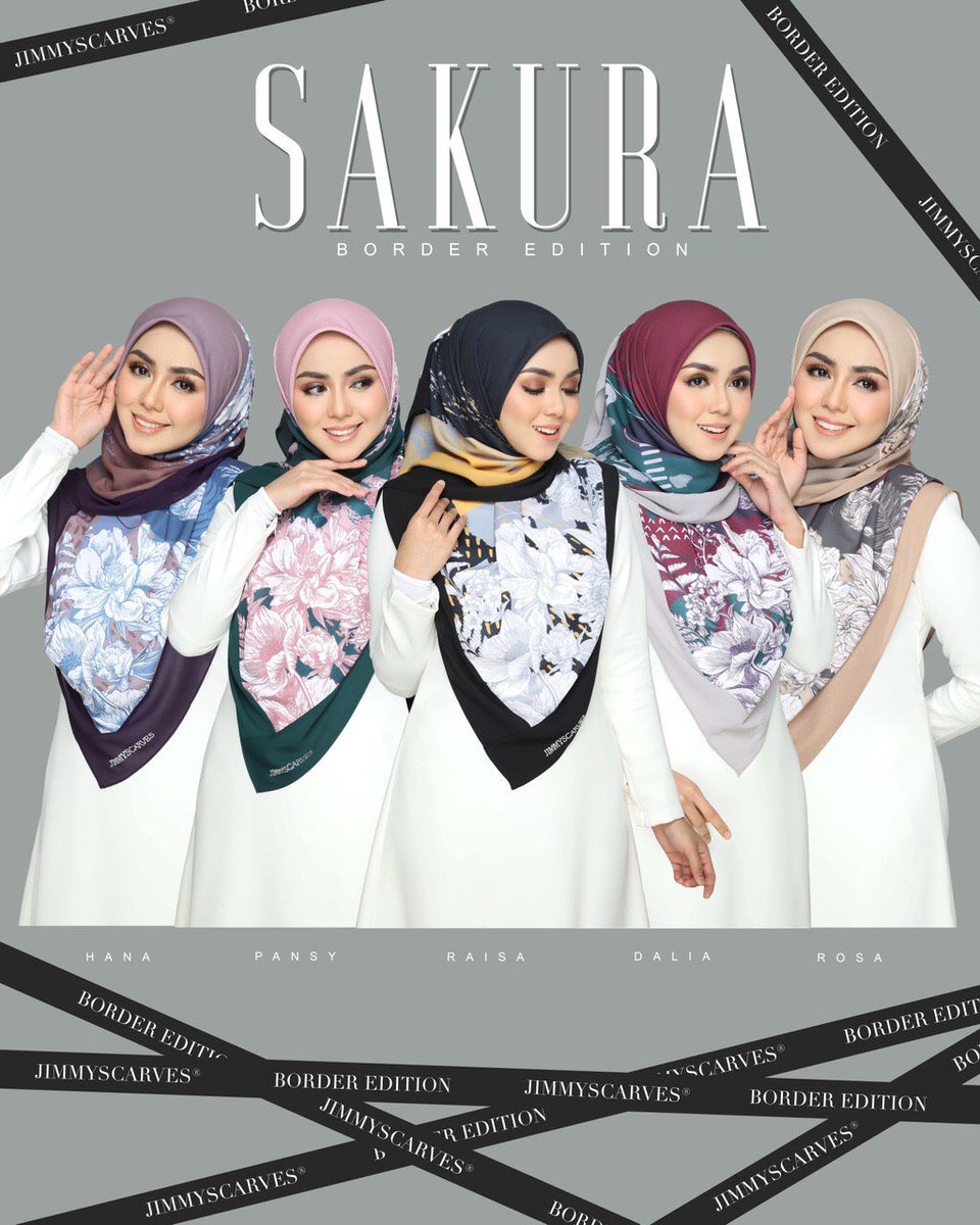 syahiraruzaimi's tweet image. Bawal Sakura Border Edition

Material:
Premium Sakura Chiffon 
Border:Heavy Chiffon
Measurement: 
Bidang 50’

Finishing: Baby Seam
Features:
-Awning easy to shape
-Flowy and breathable
-Jimmyscarves crystal lable attached
#tudungbawal #printedscarf #tudungtakderhaka #jimmyscarves