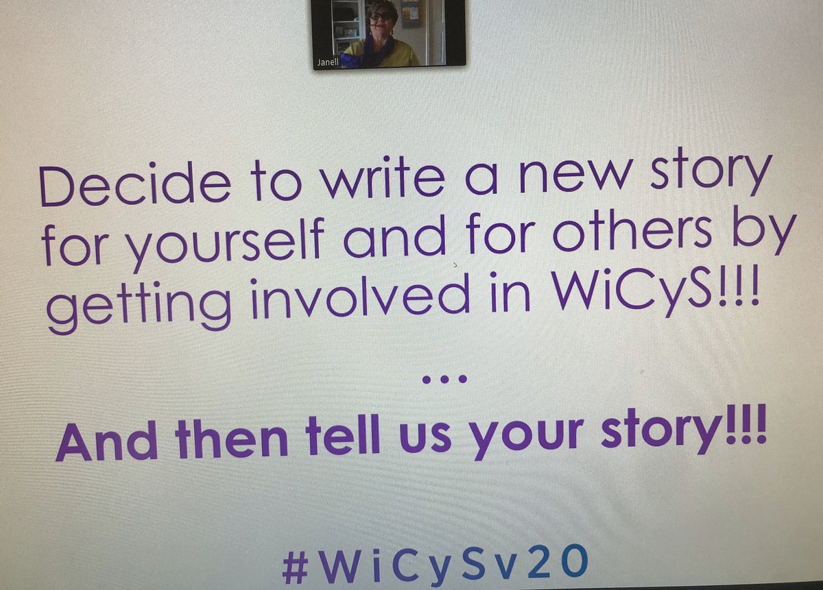 ambareensiraj's tweet photo. Dr.Straach @DocJanell talking about our community, our aspirations and our stories!! Get ready for 2021 folks!! #WiCySv20 #wicys2021 #wicysStrong #seeHerAsEqual https://t.co/8OCog06o3d