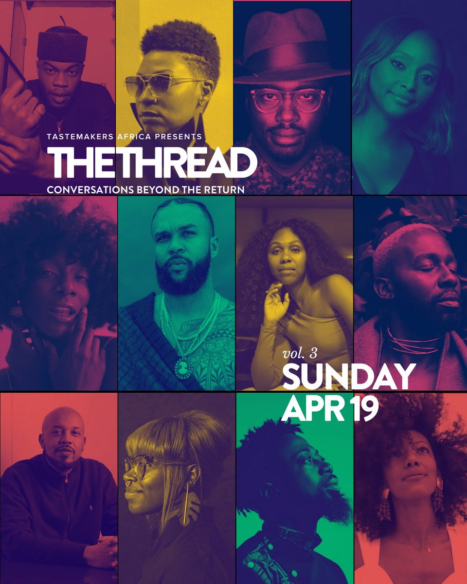 creativenestlin's tweet image. The Thread is going down again this Sunday, April 19 and we're hype to join @TstmkrsAfrica as a partner. Join us for the dopest virtual black state of the union with fam from Africa and across the diaspora. 
Come through. #WeAreTheThread hopin.to/events/the-thr…