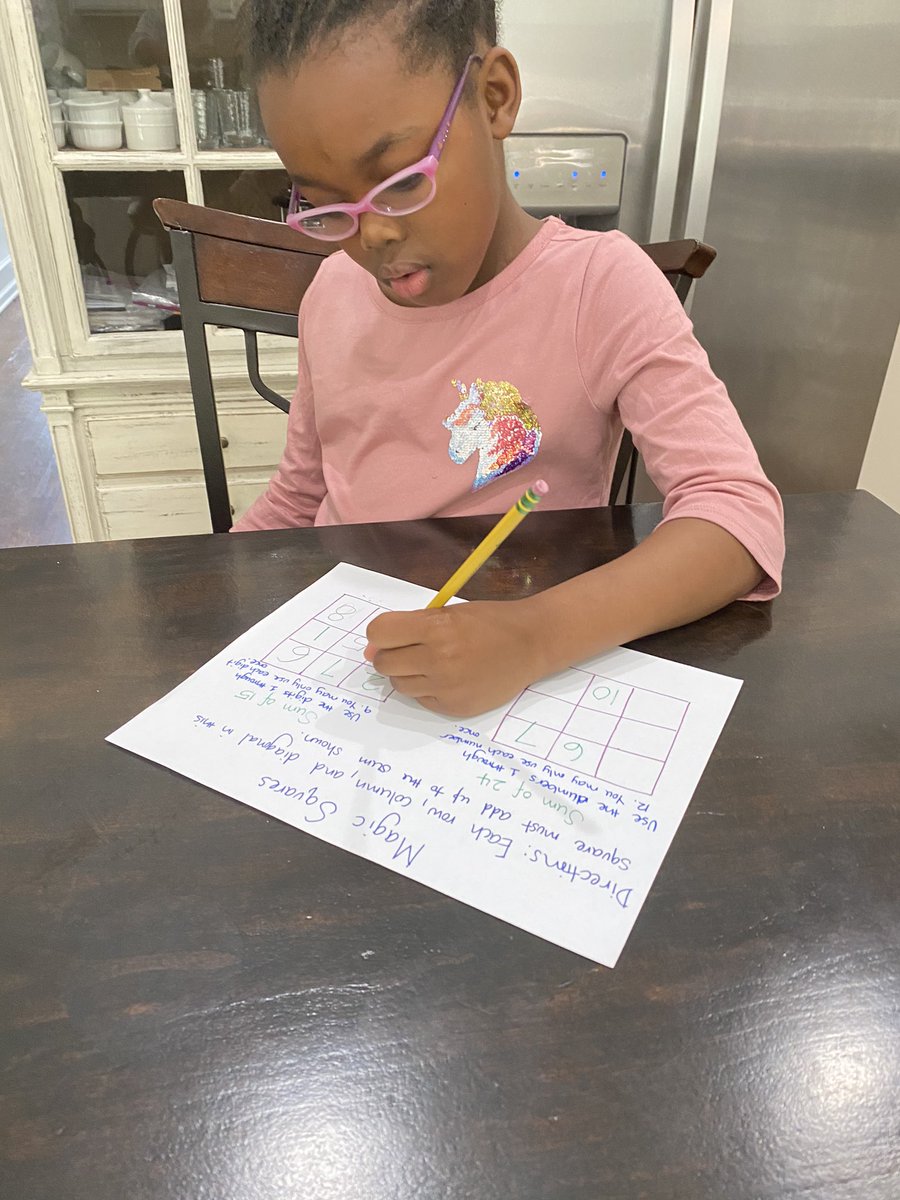 It warms my heart when I see my sweet girl beginning to do puzzles that I have been teaching kids for years! #trinitylearns #virtuallearning #distancelearning