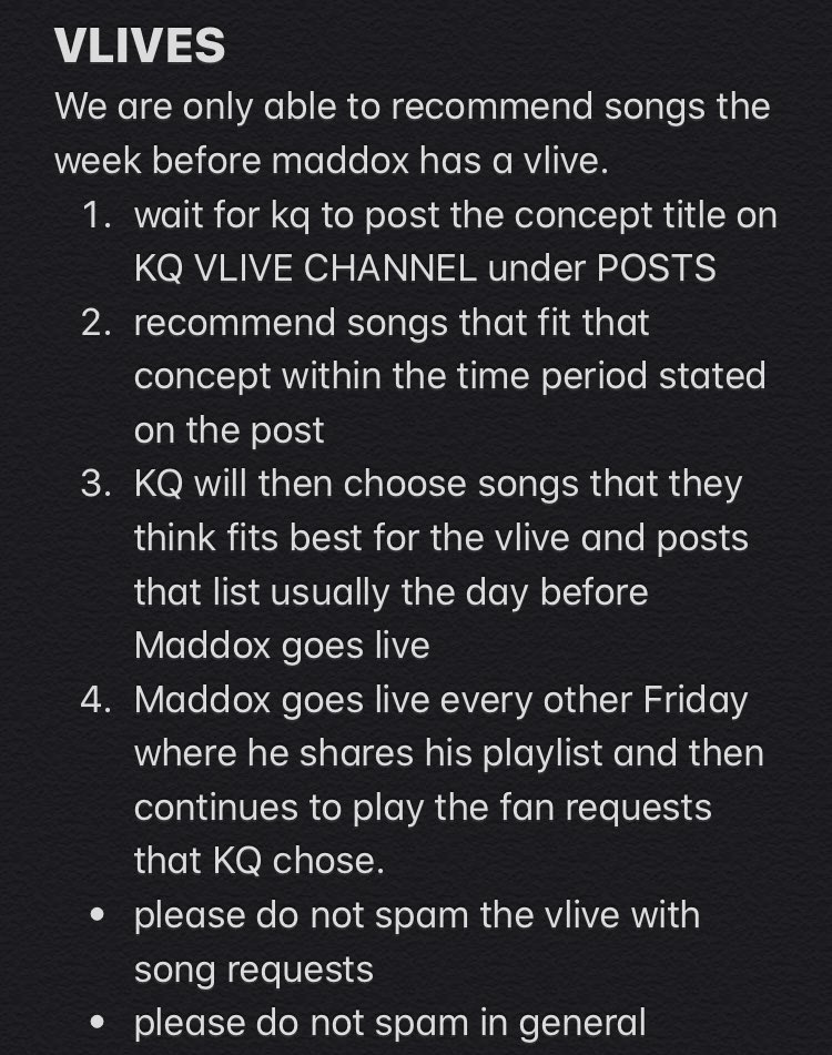 HOW TO REQUEST SONGS FOR GOLDFISH BOY VLIVES: