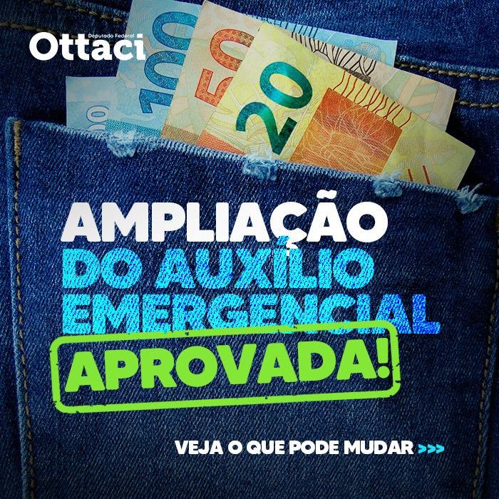 OttaciRR's tweet photo. Aprovamos ontem na @camaradeputados a ampliação do auxílio emergencial para várias categorias que também precisam desse apoio. ✅ Confira as mudanças. Seguimos trabalhando ao lado de Roraima e do Brasil! #Ottaci #DeputadoFederal https://t.co/RL6fwNxehV