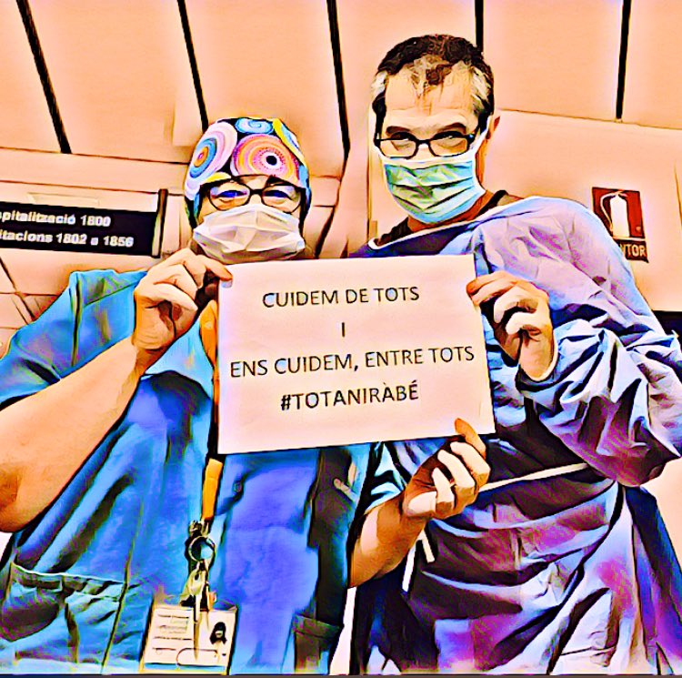 isabelzapataalv's tweet photo. Compañeros y amigos q más se puede pedir.
#COVID19 #quedatacasa #JoActuo #HUGC @quironsalud https://t.co/VySwk9joHP