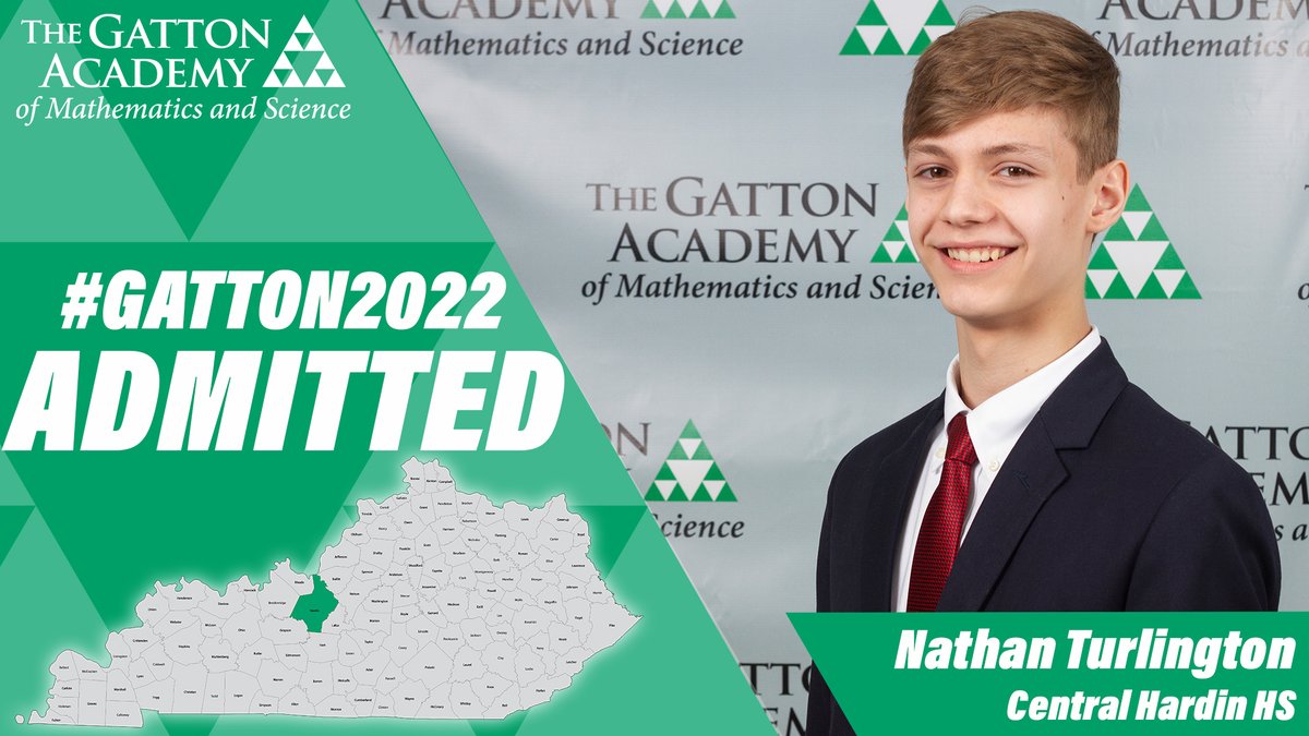 GattonAcademy's tweet photo. Christina Tran (@duPontManual)
Nathan Turlington (@HardinCoSchools - Central Hardin HS)
Kimberly Turner (@GwoodHS)
Emily Tutt - (@jacksonkyschool) https://t.co/12Dp3hYGff