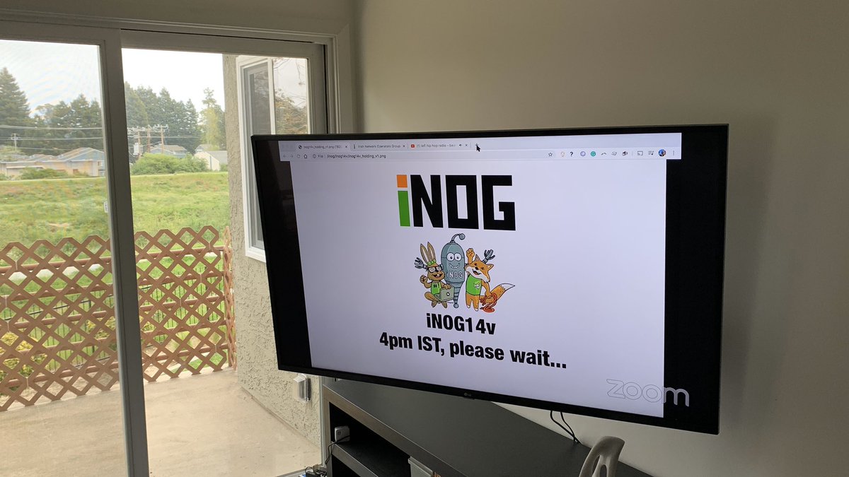 mahtin's tweet photo. I’m watching @inognet from California. #beingvirtual #stayhome https://t.co/bz5SUTVIpj