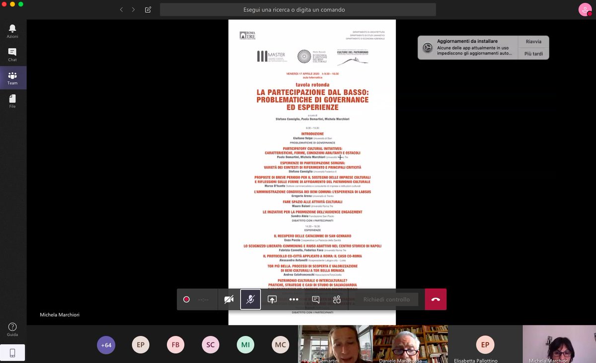 LabGov's tweet photo. #LabGov ha raccontato #CoRoma alla Tavola Rotonda "La partecipazione dal basso: problematiche di governance ed esperienze"di @MasterCult_Patr @MasterRoma3 @UnivRoma3
Un dibattito vivace e ricco con testimonianze di @EcomuseoC , @CatacombeNapoli a @TorPiuBella a @ScugnizzoLibero https://t.co/gtGg2lbcQK