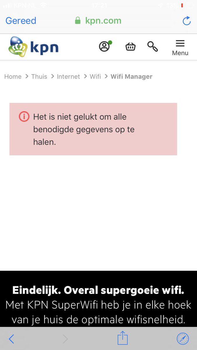 papa_omar's tweet photo. @KPN na een hele middag bezig te zijn geweest om een telefoonnummer te vinden en apps gedownload heb om wifi te verbeteren..stuit ik steeds op dit probleem. https://t.co/Fb4SEVf9U0