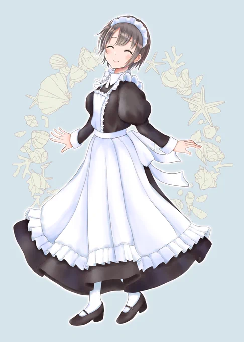 これはクラシカルロングメイド服を着せてもらってニコニコ顔の乙倉ちゃん(о'∀`о)
#乙倉悠貴 