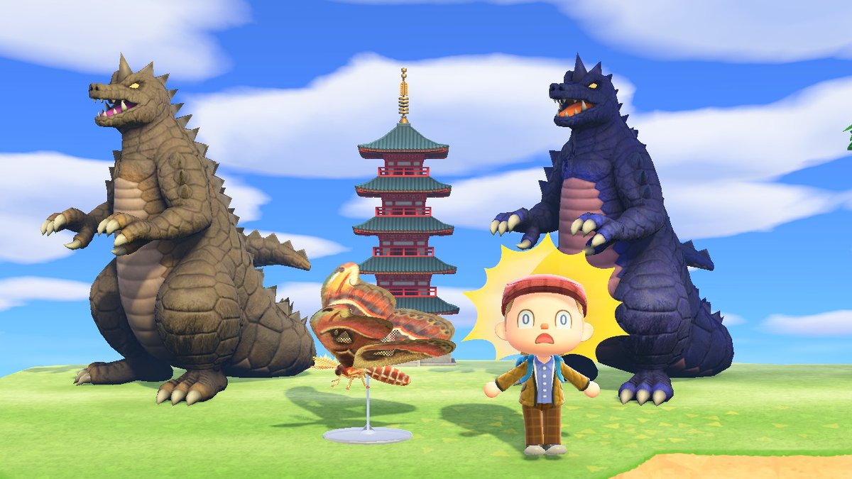 MetalBlade427's tweet photo. The kaiju are comming!
side note: Anyone have other colors &amp; would like to trade???
#AnimalCrossing #ACNH #NintendoSwitch https://t.co/JEJ9II6GNc