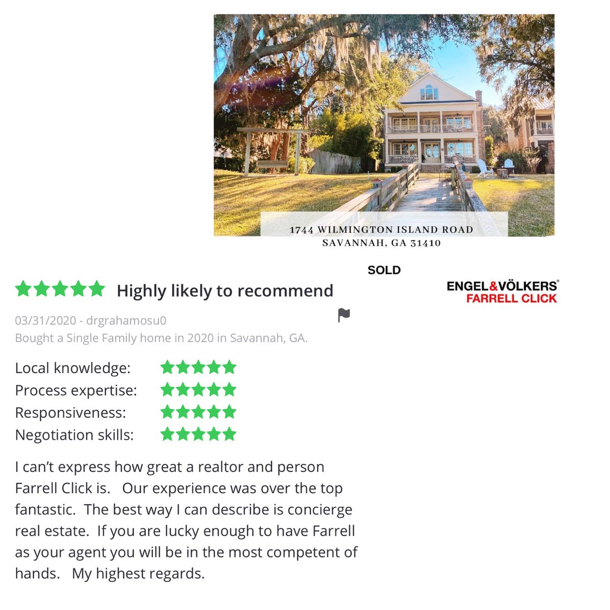 FarrellClick's tweet image. Your home buying experience should be full service and stress-free, and it’s part of my job as your realtor to make sure it goes smoothly! #sold ⭐️⭐️⭐️⭐️⭐️