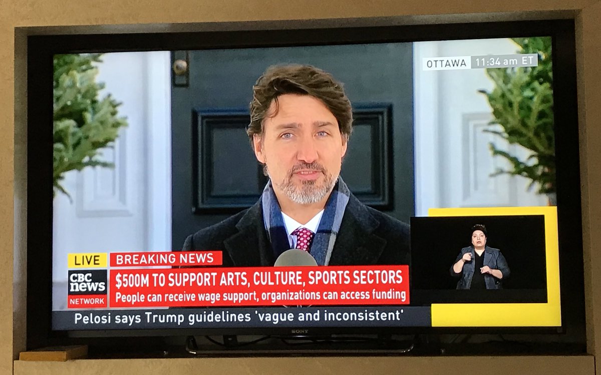 Arts_in_Toronto's tweet photo. $500 million to support arts, culture, and athletics. What an amazing country #Canada is. Thank you @JustinTrudeau 

#artsintoronto #covidontario #supportthearts #ArtistOnTwitter https://t.co/16sCX5U51e