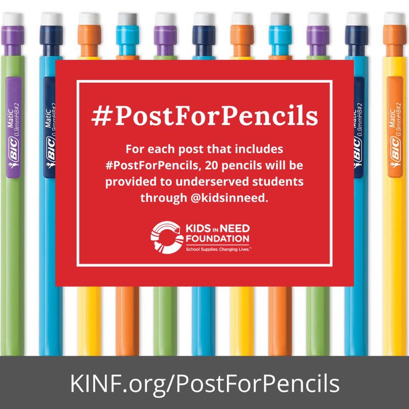 HollywoodJeff's tweet image. Folks the’er millions of kids in the US that lack Technology or Connectivity at home they rely on old school tools for their continued education Let’s help post #PostForPencils each time 20 pencils will be provided to underserved students thru @KidsInNeed Please Help❤️