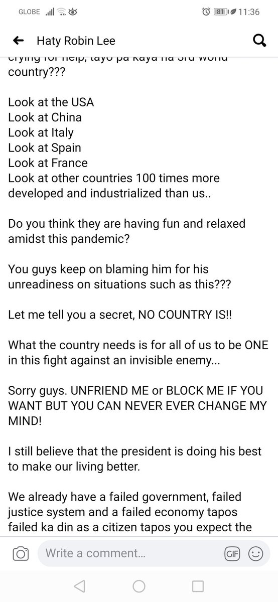 supermaryy_'s tweet photo. VERY WELL SAID *slow clap*

#COVID19PH #istandwiththepresident https://t.co/rpQXSAxdRi