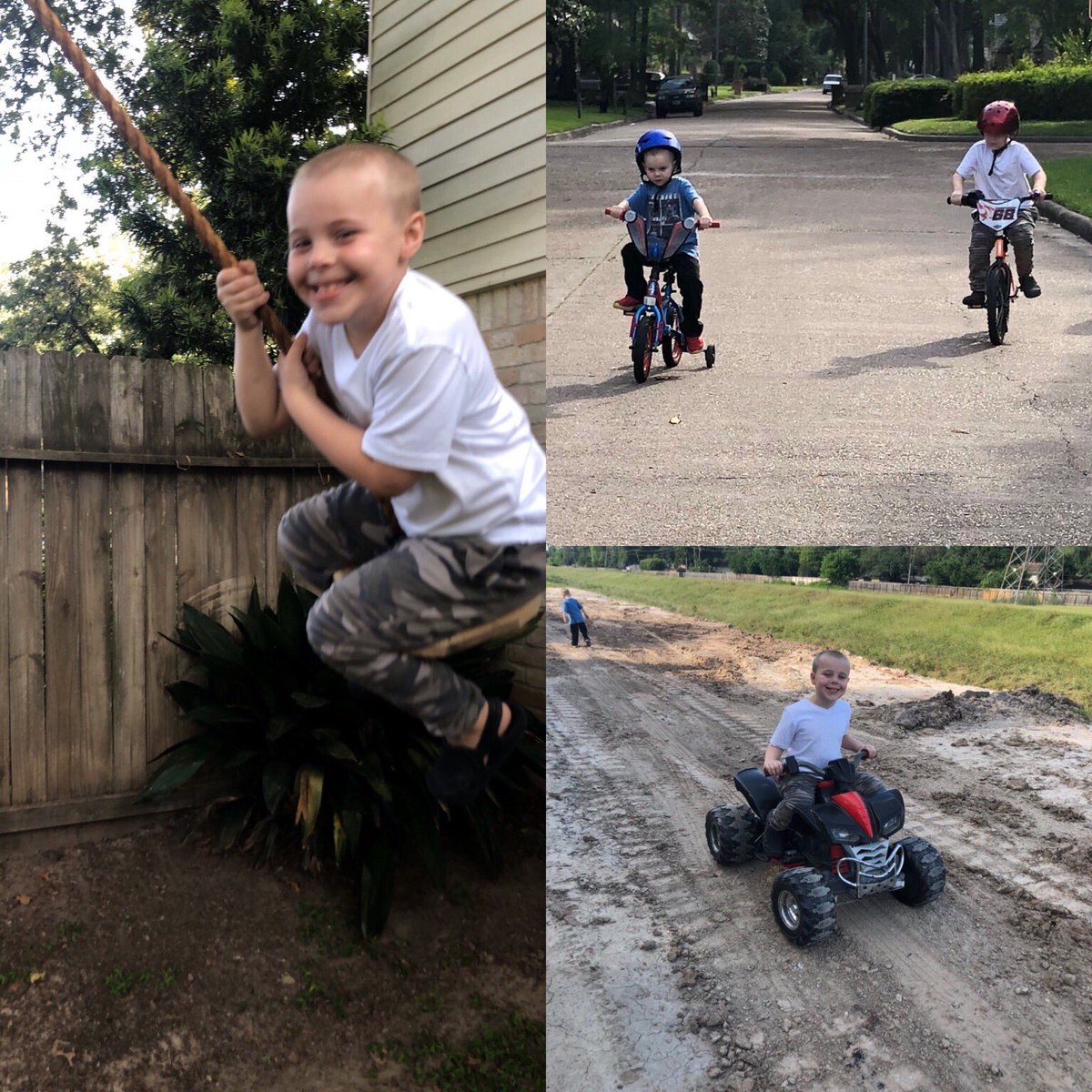 stacie_tackett's tweet photo. G.R. staying active with his brother ❤️🙌🏼 #firstgraderocks #GFEgetactive @stacie_tackett @GreenwoodKISD https://t.co/PrEg3DRT7I