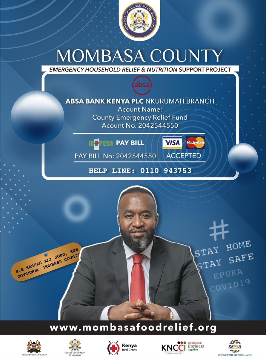 clint001A's tweet photo. Jo Hon. Ali Hassan Joho  will be live shortly  as we roll out the Mombasa County Online fund drive &amp; payment Platforms. 
#InSolidarityWithMombasa https://t.co/5krDsiTejB