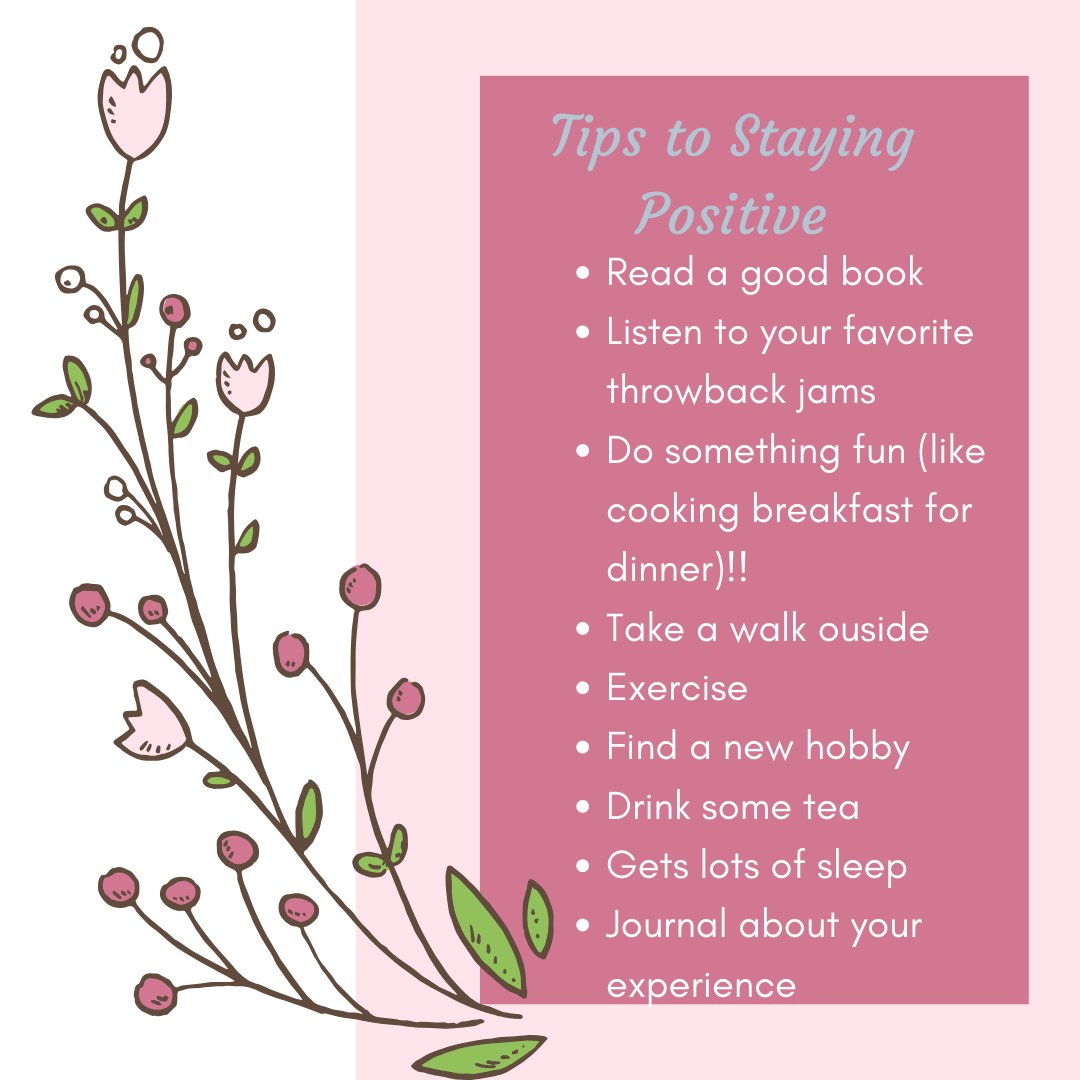 GOTRDC's tweet photo. In these difficult times it is important to remain as positive as possible! Here are some of our tips for staying positive! https://t.co/OvXrUeX9uw