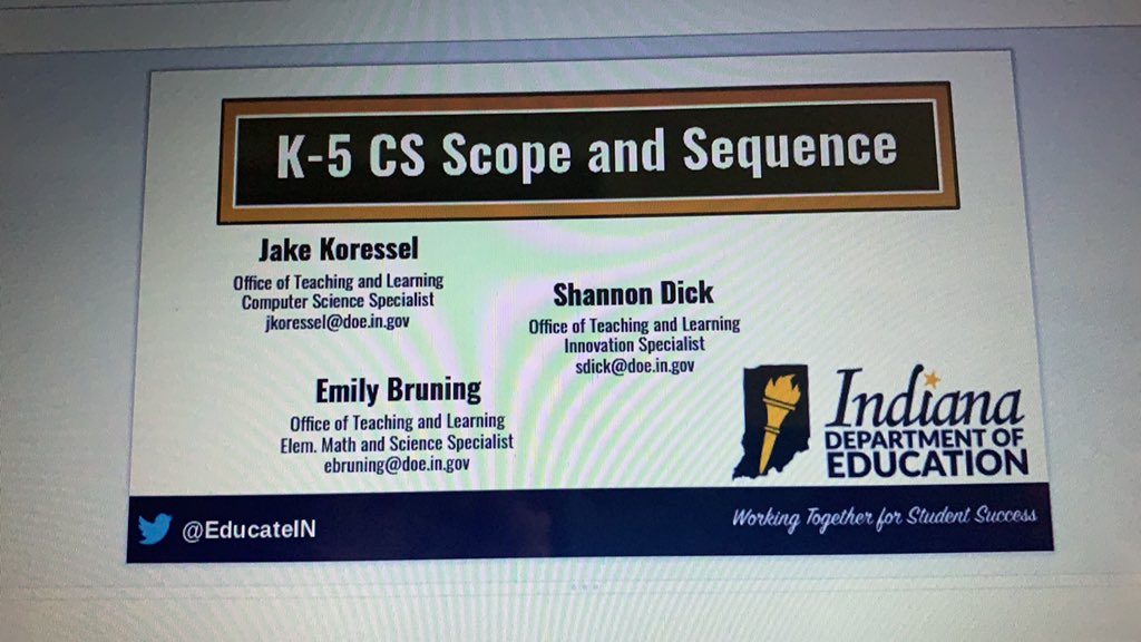 I’ve enjoyed working with some amazing people on drafting a K-5 CS Scope and Sequence document. #weRmilan #computerscience