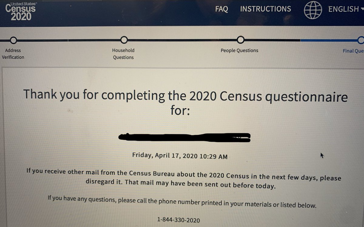 RYHT_Panhandle's tweet image. Took about 5 minutes to make sure my family is counted! Our state will face some very serious budget challenges in the coming years and census results have everything to do with funding, including for our schools. #txed
#completecount #2020Census