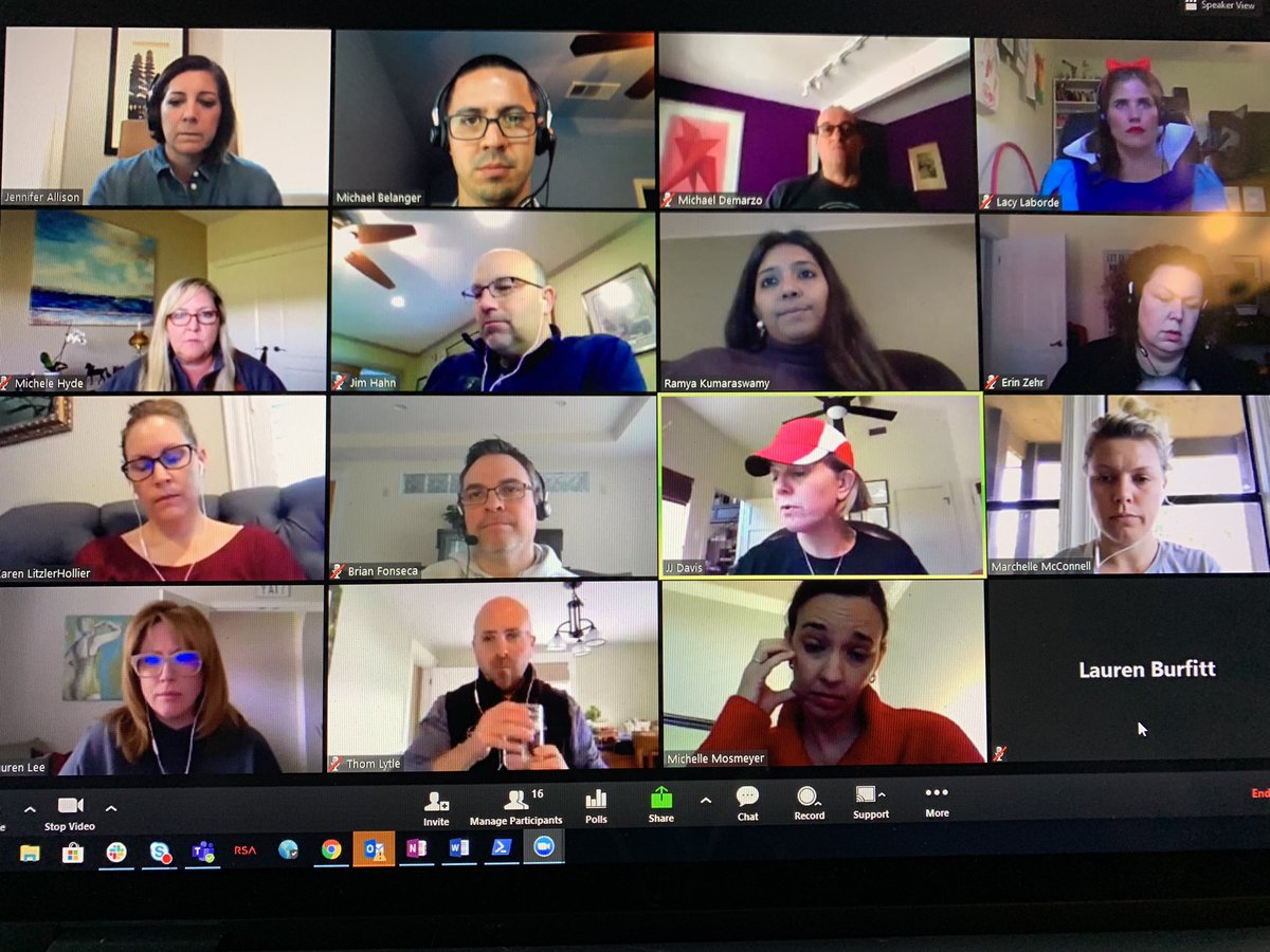 Never thought I’d be in a Zoom call with Snow White but you never know what could happen these days... <a href="/llaborde/">Lacy LaBorde</a> #DellGC #iwork4Dell #lifeatdell