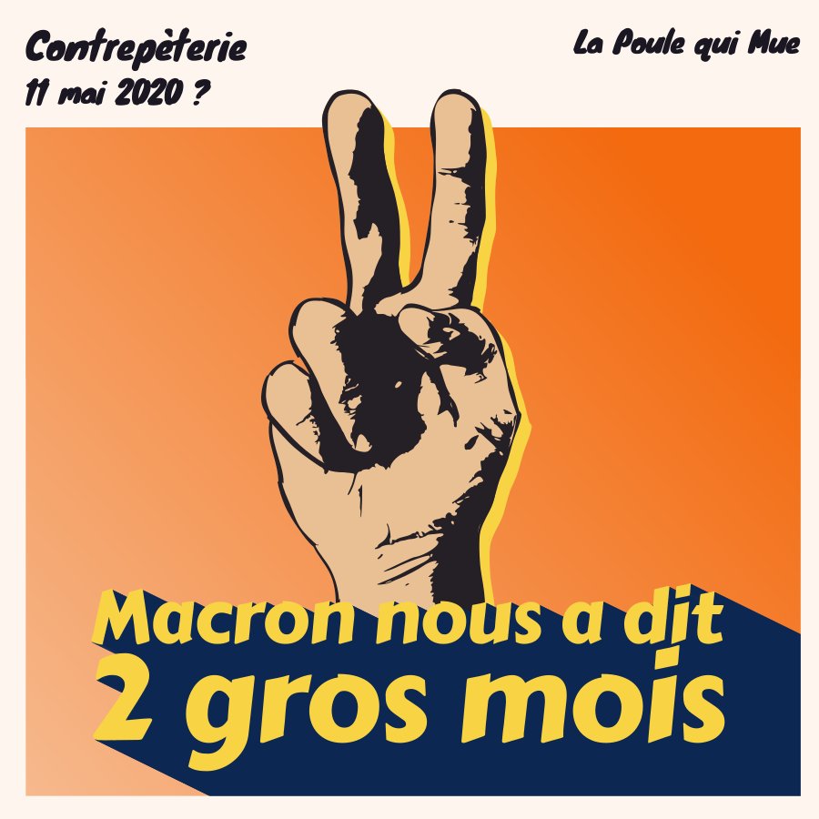 laPoulequiMue's tweet photo. ✌️ #contrepèterie du jour ! #restezchezvous Passez le mot ! https://t.co/e78Tjyaa9d