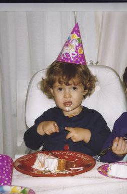 82wahoo's tweet photo. Our baby turns 23 today. Still a messy eater! https://t.co/w4vozQzLm7