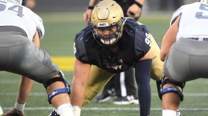 randycrossFB's tweet photo. With the NFL Draft next week, here’s a “sleeper” to keep an eye on.
NT Jackson Pittman Navy
6’3 308
*he can be a kyle williams type steal and a handful of teams have inquired about him transitioning to center. Jackson has worked extensively with former Pro Bowl center Scott Wells https://t.co/YgkycsWdse