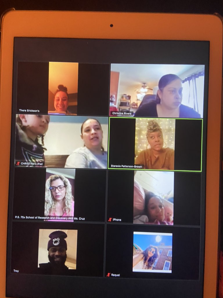 TheraErickson's tweet image. 🎉School Leadership Team in 🎬ACTION!  @DOEChancellor @UFT @NYCSchools @District8Supt #remotelearningchat #communication