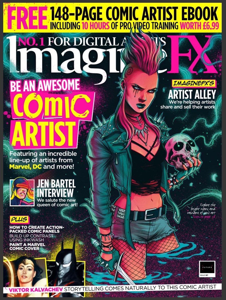 Super Grateful to be featured in the new @imaginefx Comic Issue edition with some other amazing artists, Go order your digital edition here https://t.co/y6ybshu2az