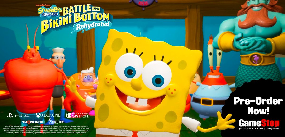 Spongebob Battle For Bikini Bottom Rehydrated Logo