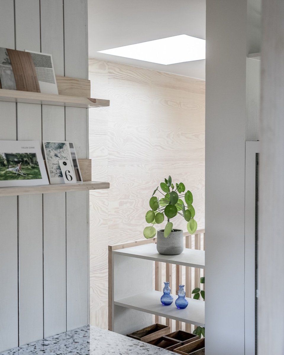 fraherfindlay's tweet photo. #DetailFriday A little sneak peak look at a 1970's self build refurbishment and extension project we recently completed - excited to share the details with you. #terrazzo #ply #timber #extension #refurbishment https://t.co/4oGtS22VNS