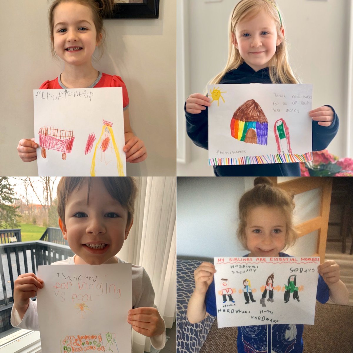 CHCHTV's tweet image. Rachel Sehn&apos;s kindergarten class at @StVincentOak sent us their #QuarantineRoutine, showing support from home to everyone on the frontline. 🚑🚒🚓
If you have any uplifting stories, please submit them to ActsOfKindness@chch.com 
#StrongerTogether ☀️