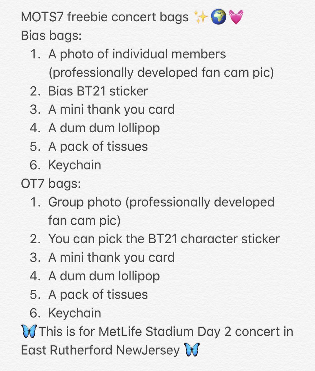 Karleylovesu's tweet photo. I will be giving out freebie bags on MetLife Day 2 of BTS Map Of The Soul tour, I want to know how many people would be interested, if you are attending let me know what type of bag you would like💓 #BTS #ARMY #BANGBANG2020 #metlifestadium #btsmetlife #MapOfTheSoul7 #BTStour2020 https://t.co/bOta04S44u