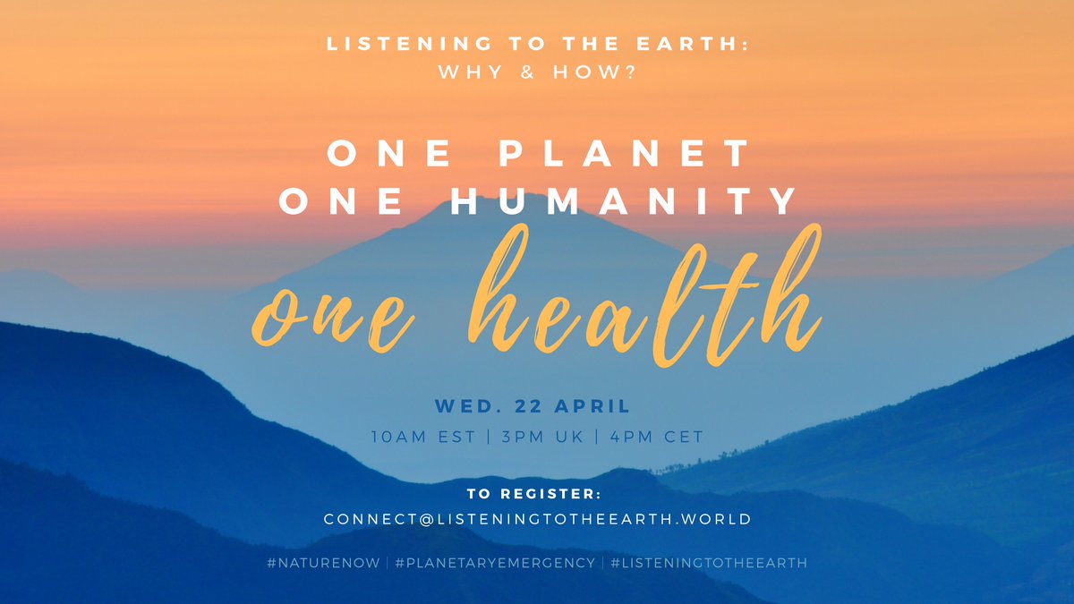 N4C and partners are delighted to invite you – on the 50th anniversary of #EarthDay – to take a moment to pause. Join our panellists for a discussion and meditation that focuses on human well-being and the planet’s health. 
#NatureNow #PlanetaryEmergency #ListeningToTheEarth