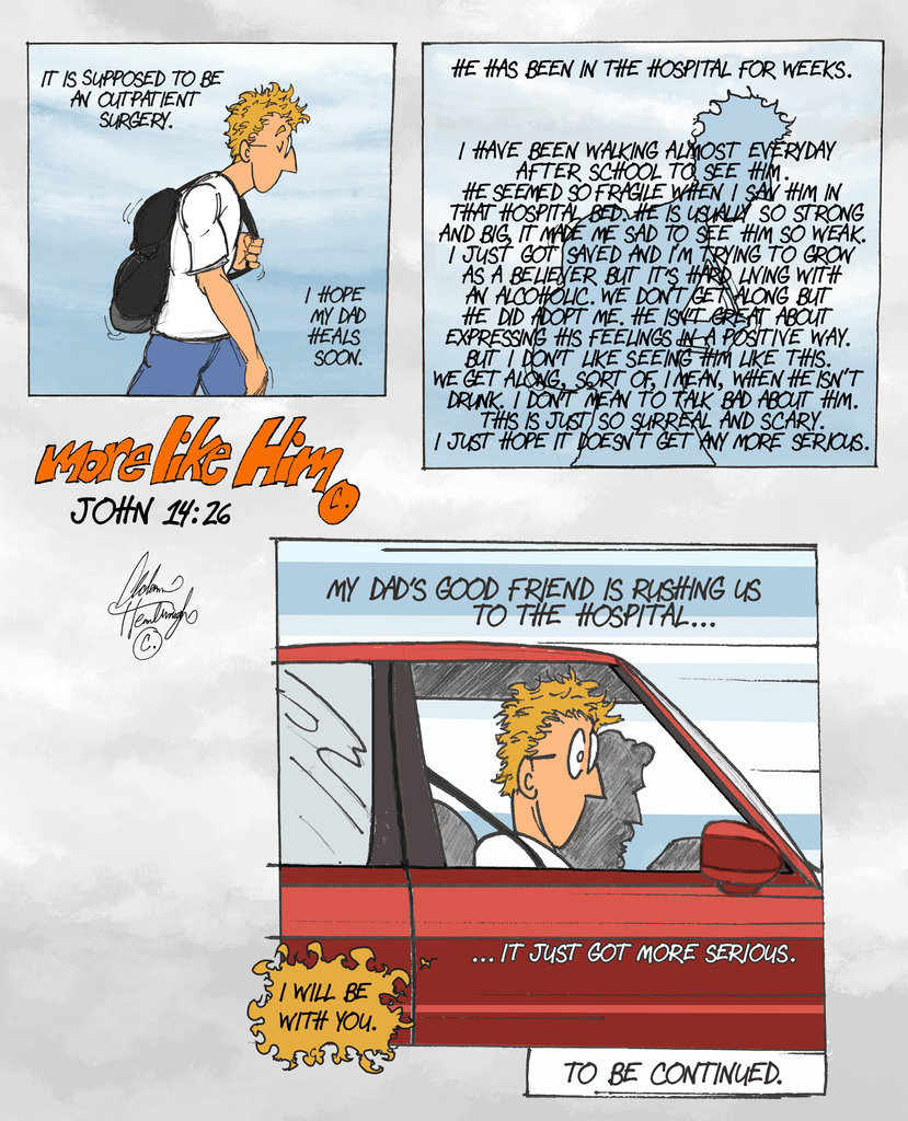 AdamHembrough's tweet photo. Dad Part 1
#morelikeHim #christiancartoons #christiancomics #comicstrip #cartooncharacter #comicstripsunday #calvinandhobbes #cartoonstyle #christianartists #comicstripart #zitscomic #cartoon #cartoons #jesuschrist #jesus #holyspirit #god #art #arty #artworks #drawingskills #draw https://t.co/RzGAx1oBp3