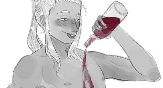 _justtpeachy_'s tweet photo. yay, i managed to fix it! not only the wine bottle, but also his face ✨

🔁>❤️!! https://t.co/dAylLRr32a