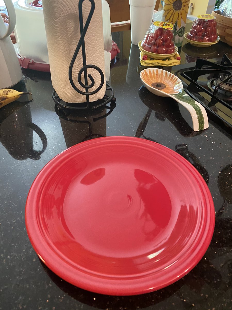 #MPVirtualSpiritWeek Wever family SPECIAL red plate! Your food appears on the dinner table on this plate when we are celebrating an accomplishment or a birthday! <a href="/MPCSVA/">MPCSchools</a> @MPCSmcdade <a href="/MPEScougars/">Manassas Park Elementary School</a>