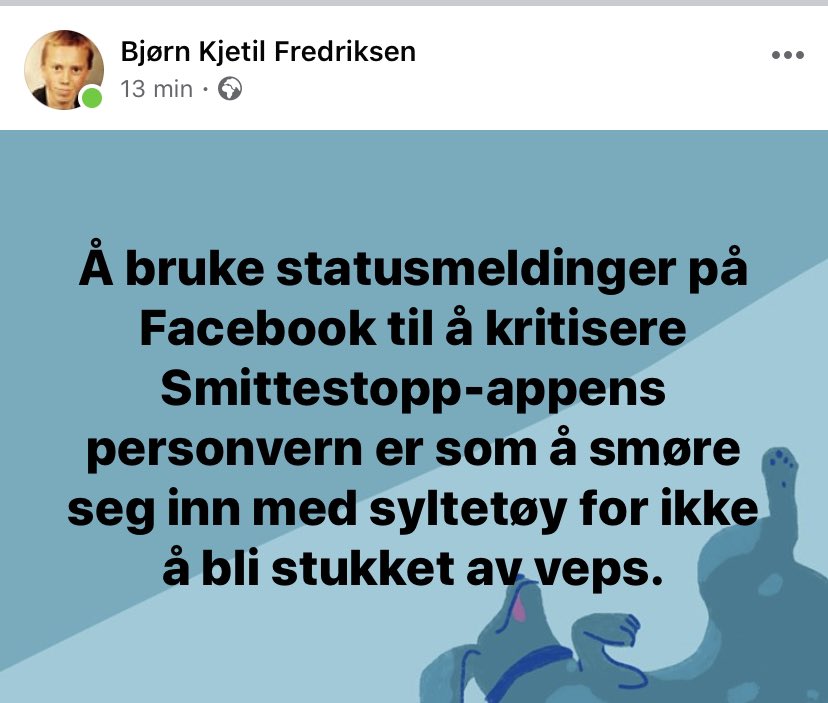 Når de beste tweetene ikke kommer på Twitter.  #personvern #SmitteApp