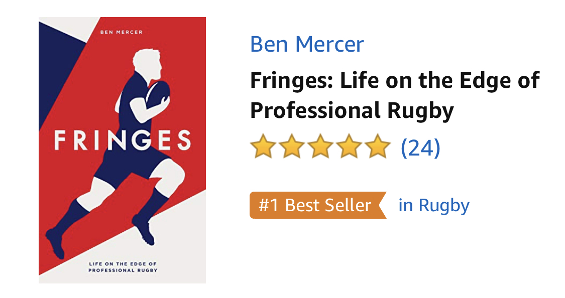 Fringes is the #1 rugby book on Amazon!

I worked so hard on this book but as it's a totally independent project with nothing spent on marketing, the only reason it's a success is because others have bought it, talked about it and supported it

Thank you so much x