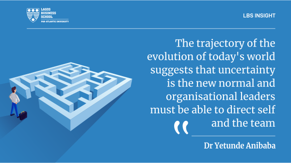 #LBSInsight
The trajectory of today's evolution suggests that uncertainty is the new normal and it is critical for leaders to be able to guide their team through such a period.