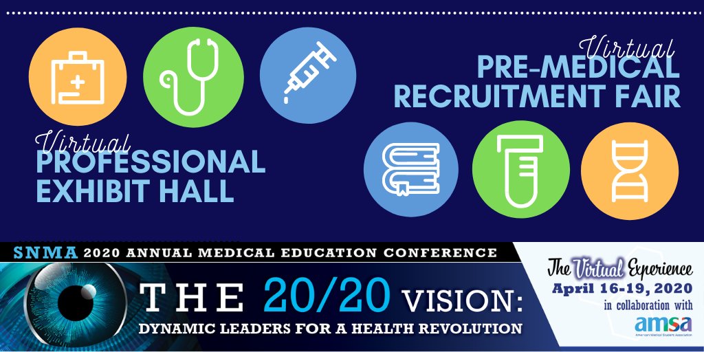 SNMA's tweet photo. Get ready to leave a lasting impression. Your future residency program awaits! The residency exhibitor fair is NOW OPEN until 9PM EST. #AMEC2020 #VirtualAMEC #AMECOnline #amsaxsnma https://t.co/R7lBTrtUef