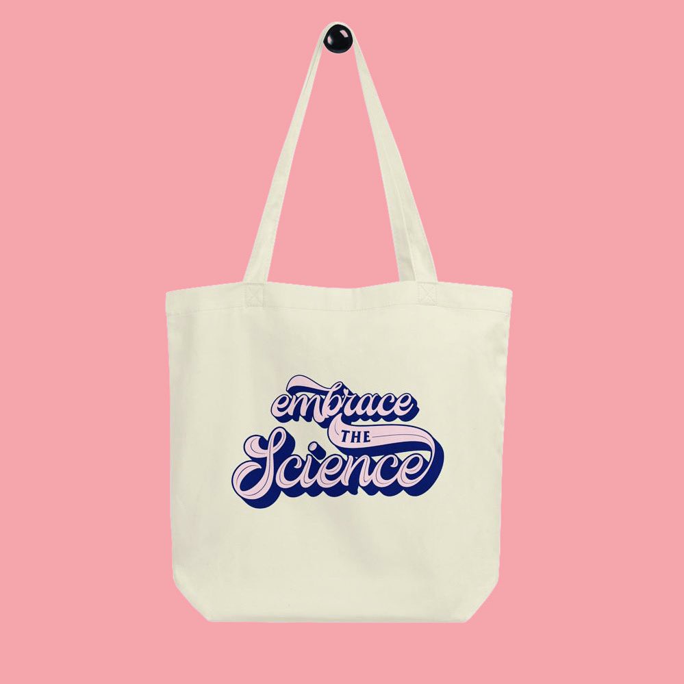 TheColorfulGeek's tweet photo. Now, more than ever, we need to listen to scientists and doctors.  Stay home and stay safe!  #embracethescience 

Take 15% off this tote and everything else in the SOCIALLY DISTANT collection with promo code STAYHOME. https://t.co/PeXVDpRCpG