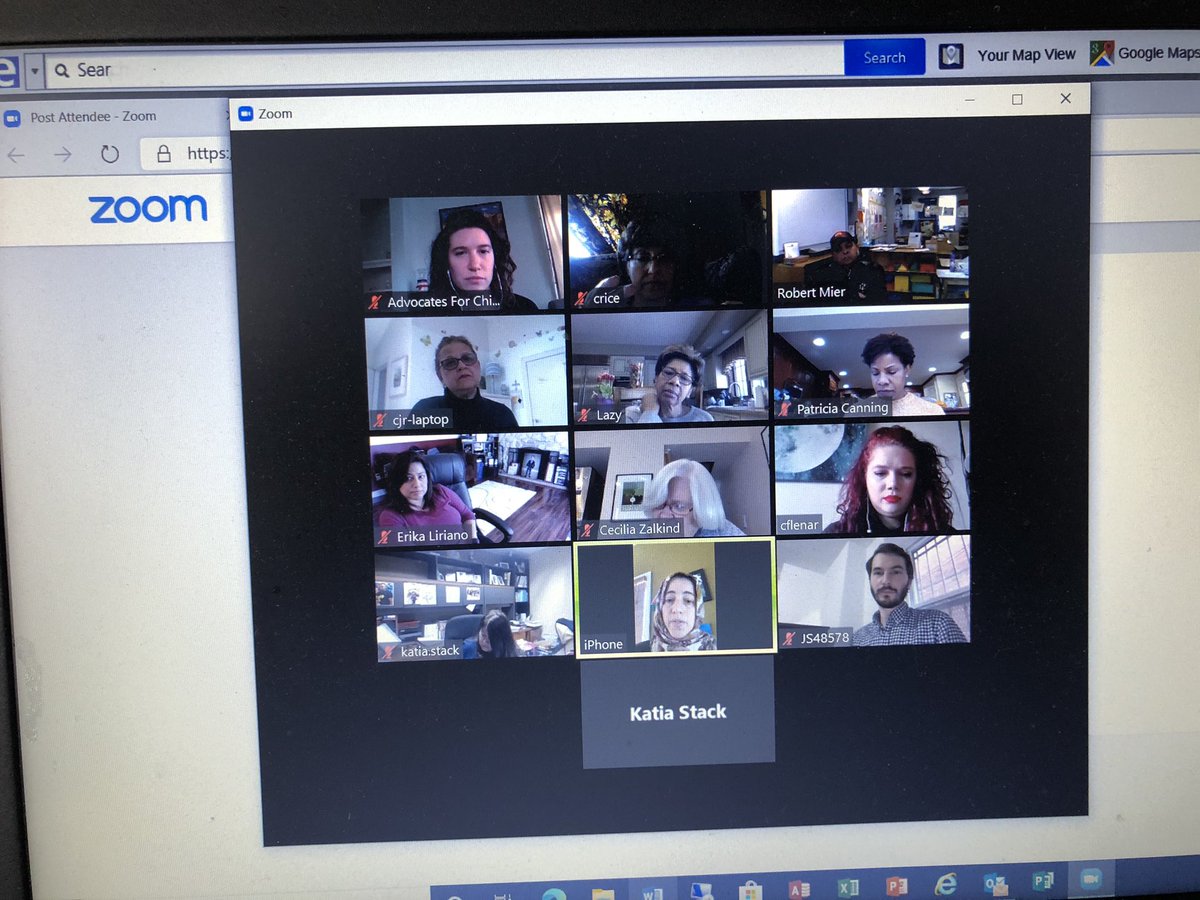 CyndieRice's tweet photo. What a great Zoom call with six child care directors from the 8th Congressional District and aides from the Offices of #SenatorMenendez and #RepSires in how COVID-19 is affecting the child care businesses, their staffs and the children who attended their programs. @ACNJforKids https://t.co/rRTNqCPZge