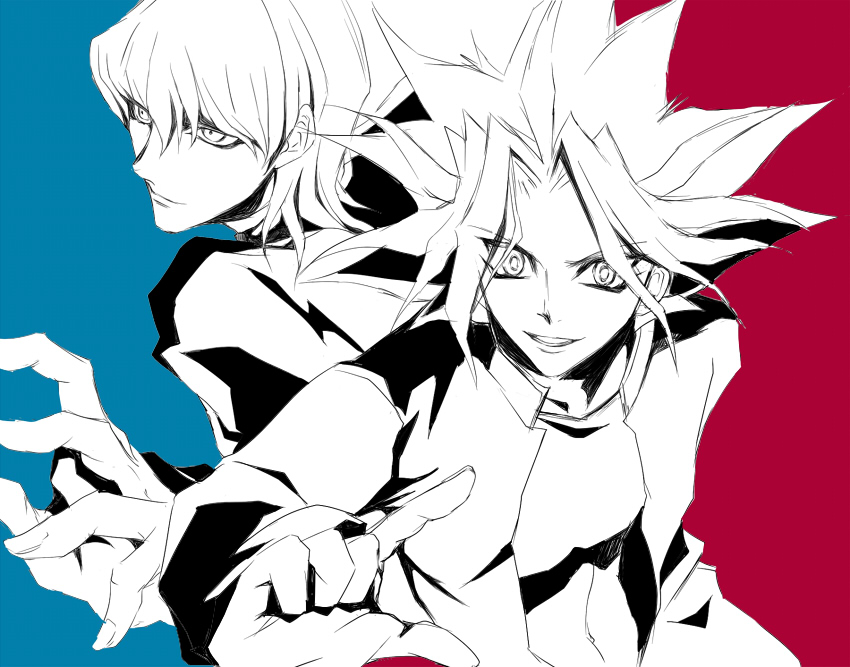 ANR_HRZN's tweet image. 祝DM放送20周年 最近悲しいほど全然絵描けてないのですが、せっかくなのでいっそ支部からも下げたあたりの3～4年？くらい前の絵をば。かいばくんが全然ちがうw 恥ずかしいので暫くしたら消すかもです YGOエターナル大好き！