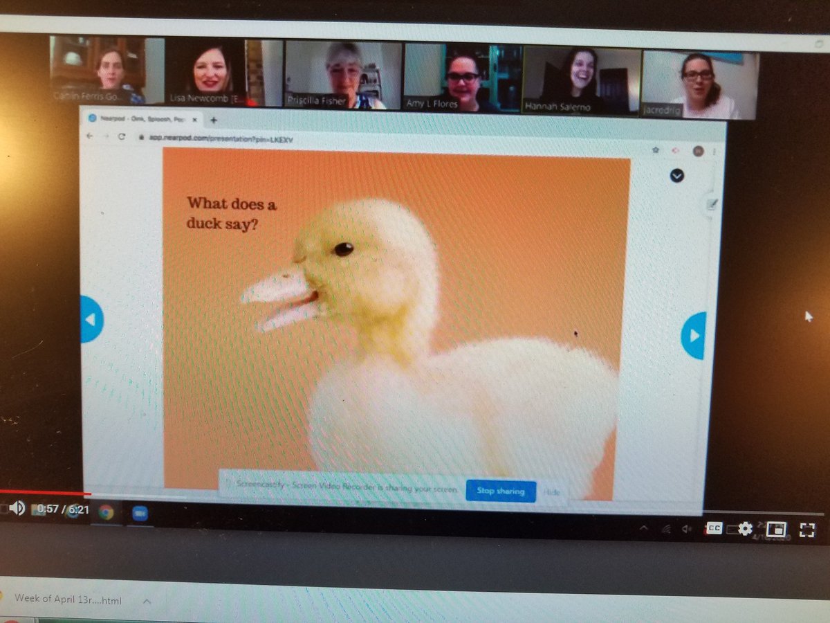 Trying something new, team teaching a lesson on onomotepia using Nearpod...with sound effects!