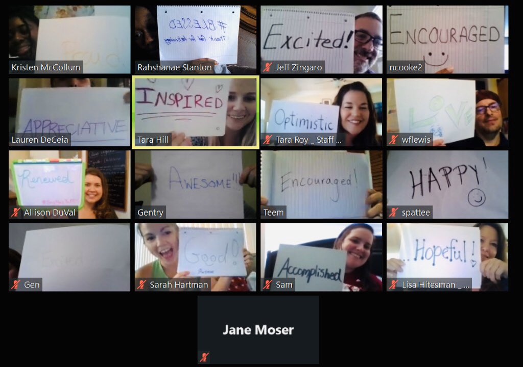 I love Fridays because that’s grade level meeting day! 6th Grade team  “the first week of remote learning is over and I feel....”    PROUD, ENCOURAGED, HOPEFUL, ACCOMPLISHED, and so much more! #BetterTogether <a href="/westcaryimps/">West Cary Imps</a> <a href="/WCPSS/">Wake County Public School System</a>