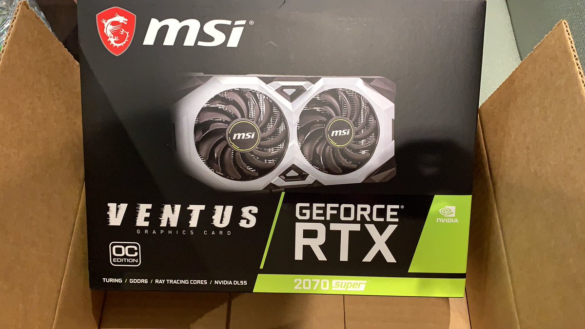 ProSeriesNewb's tweet photo. It’s about to get real with my new @msiUSA 2070 Super. https://t.co/w1Rq4RXTmy