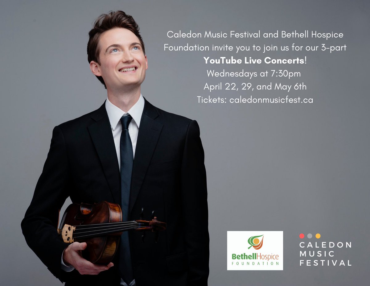 K_Stronach's tweet photo. YouTube Live concert April 22, 29 and May 6th. Proceeds to @BethellHospice relax to the sounds of Classical music! https://t.co/vMRCHmwq5L