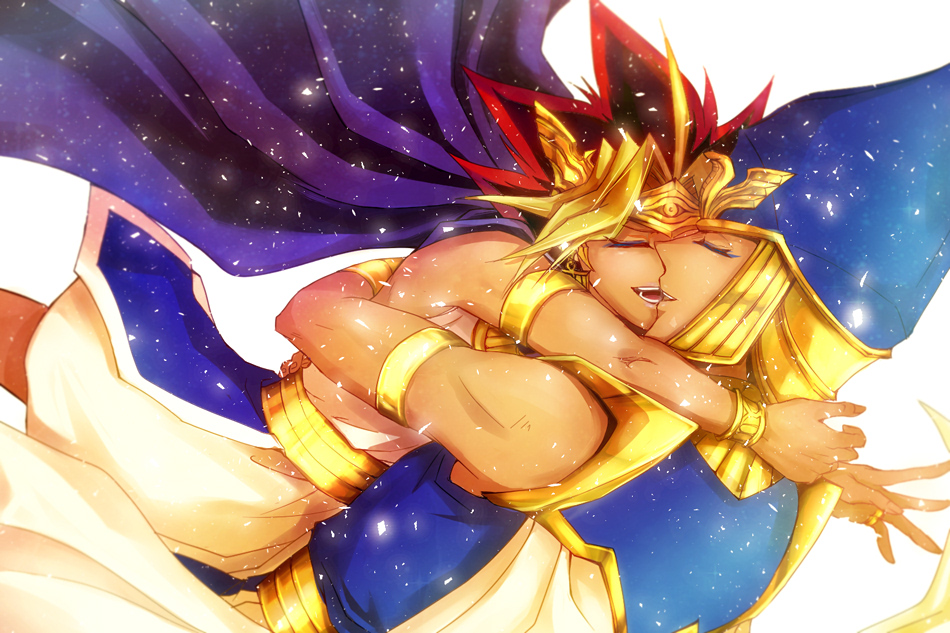 ANR_HRZN's tweet image. 祝DM放送20周年 最近悲しいほど全然絵描けてないのですが、せっかくなのでいっそ支部からも下げたあたりの3～4年？くらい前の絵をば。かいばくんが全然ちがうw 恥ずかしいので暫くしたら消すかもです YGOエターナル大好き！